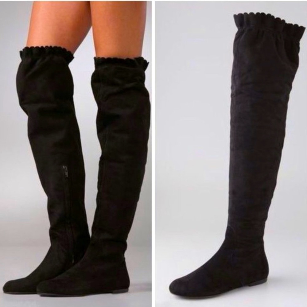 Suede over the knee boots